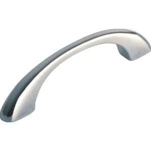 Glänzender Chrom Möbelgriff 550. Metallgriff für Schrank und Schublade.