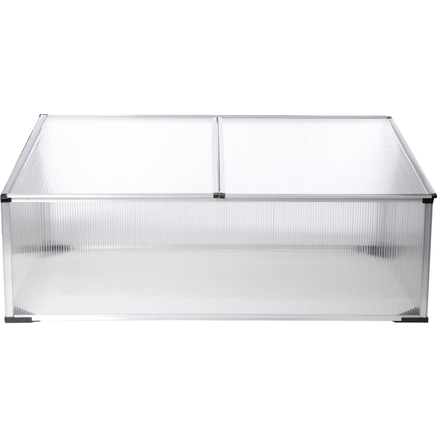 Frühbeet Aluminiumrahmen mit Polycarbonatplatten 100 cm x 60 cm x 40 cm ...