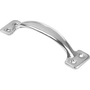 Glänzender, verchromter Möbelgriff 742 aus Metall.