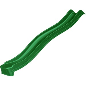 Grüne SwingKing Rutsche, 2,65 m, für Gartenspielgeräte. Geschäumte Ausführung.