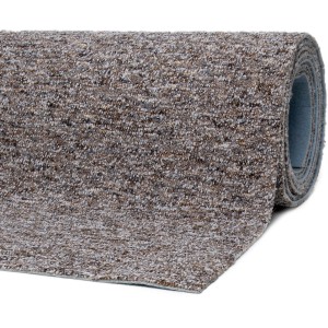 Andiamo Teppichboden Antwerpen, dunkelbeige, als Meterware in 400 cm Breite auf Rolle.