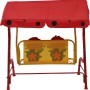 Siena Garden Kinder-Hollywoodschaukel Marie, rot mit Marienkäfer-Motiv, für Garten & Terrasse.