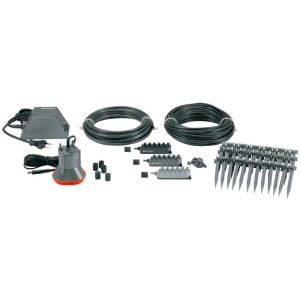 Gardena Urlaubsbewässerungs-Set für 36 Pflanzen, mit Pumpe, Schläuchen und Zubehör.