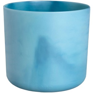 Elho Blumentopf Ocean Collection, Ø 14 cm, Atlantikblau, aus recyceltem Meeresabfall.