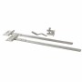 Beschläge-Set für Gartentor: Scharniere, Schlossfalle und Zubehör für Holztore.