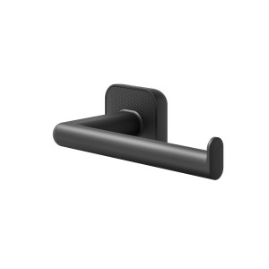 Schwarzer Tiger Carv Toilettenpapierhalter ohne Deckel, L-Form für Badezimmer.