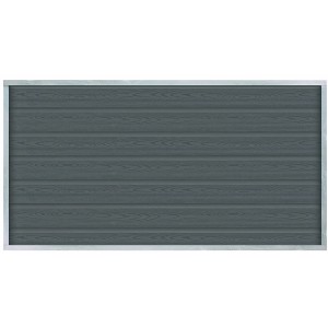 Plus Holz Vorgartenzaun Artura WPC Schiefergrau 180 cm x 95 cm