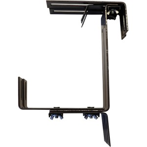 Siena Garden Blumenkastenhalter Gigant, braun, verstellbar für Geländer und Mauern.