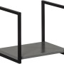 Fackelmann Unterregal Midi New York, 33 cm, grau, für Bad-Wandregale.