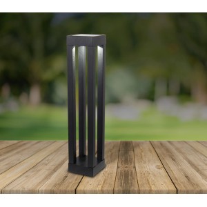Schwarze Näve LED Solar Tischleuchte/Erdspieß Lucius, 54,4 cm, für den Garten.