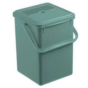 Rotho Bio-Komposteimer mit Aktivkohle 9 l Mistletoe Green