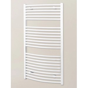 Schulte Design-Heizkörper Europa mit Anschluss von unten 609 W Alpinweiß