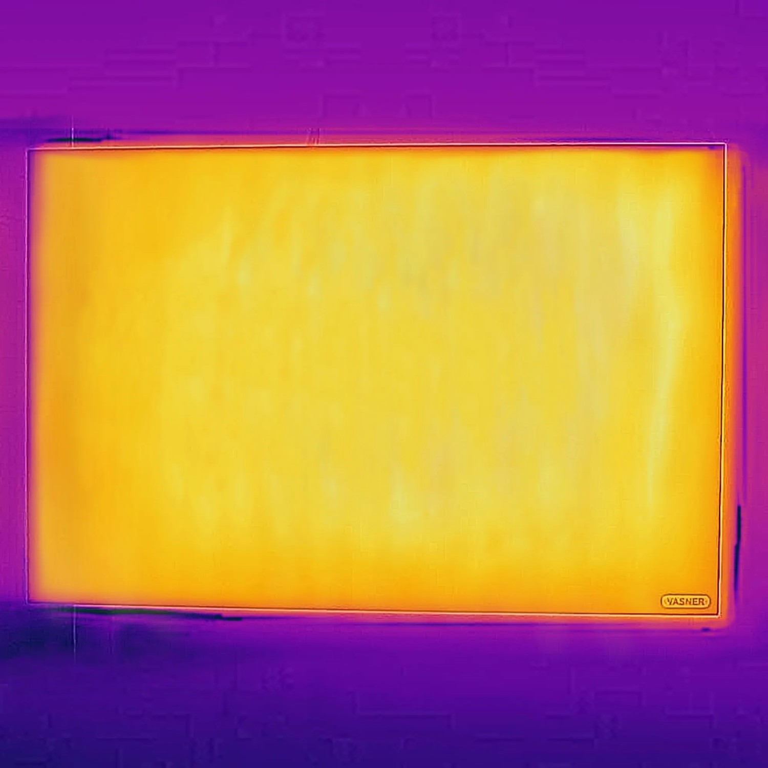 Weiße Vasner Infrarotheizung Citara M Metall, 1100 W, 60x140 cm. Elektrische Heizung für Wand- oder Deckenmontage.