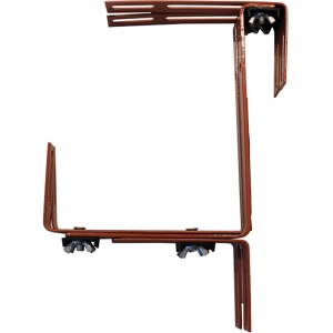Siena Garden Blumenkastenhalter Gigant, Terra, verstellbarer Halter für Geländer und Mauern.