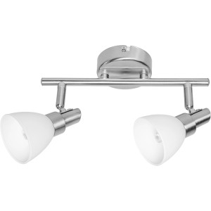 Ledvance LED-Spot, 2-flammig, silberfarben, 16,5 cm. Deckenleuchte mit zwei Strahlern.