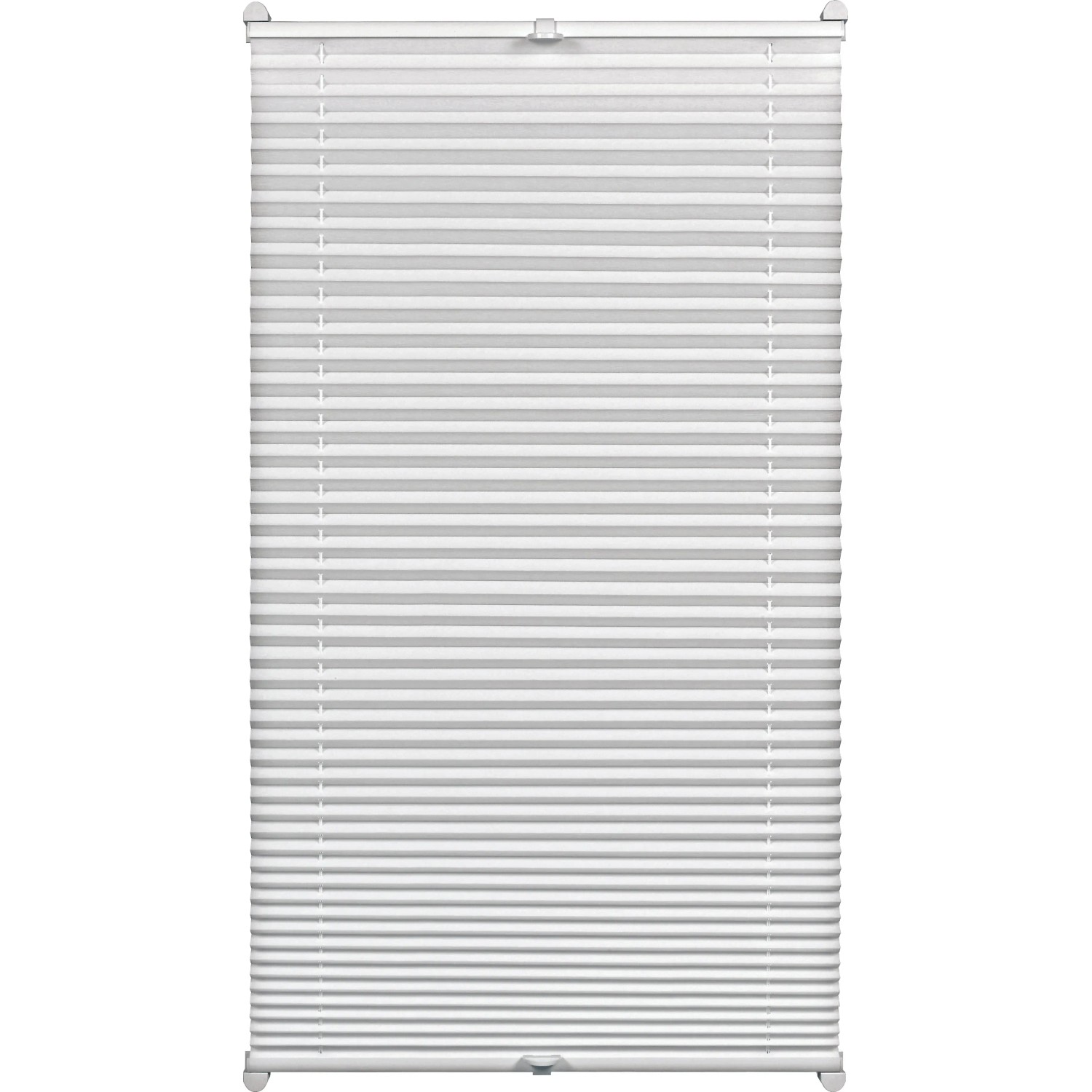 Gardinia Easy Fix Plissee, weiß, 90x210 cm, mit zwei Bedienschienen für flexible Lichtregulierung.
