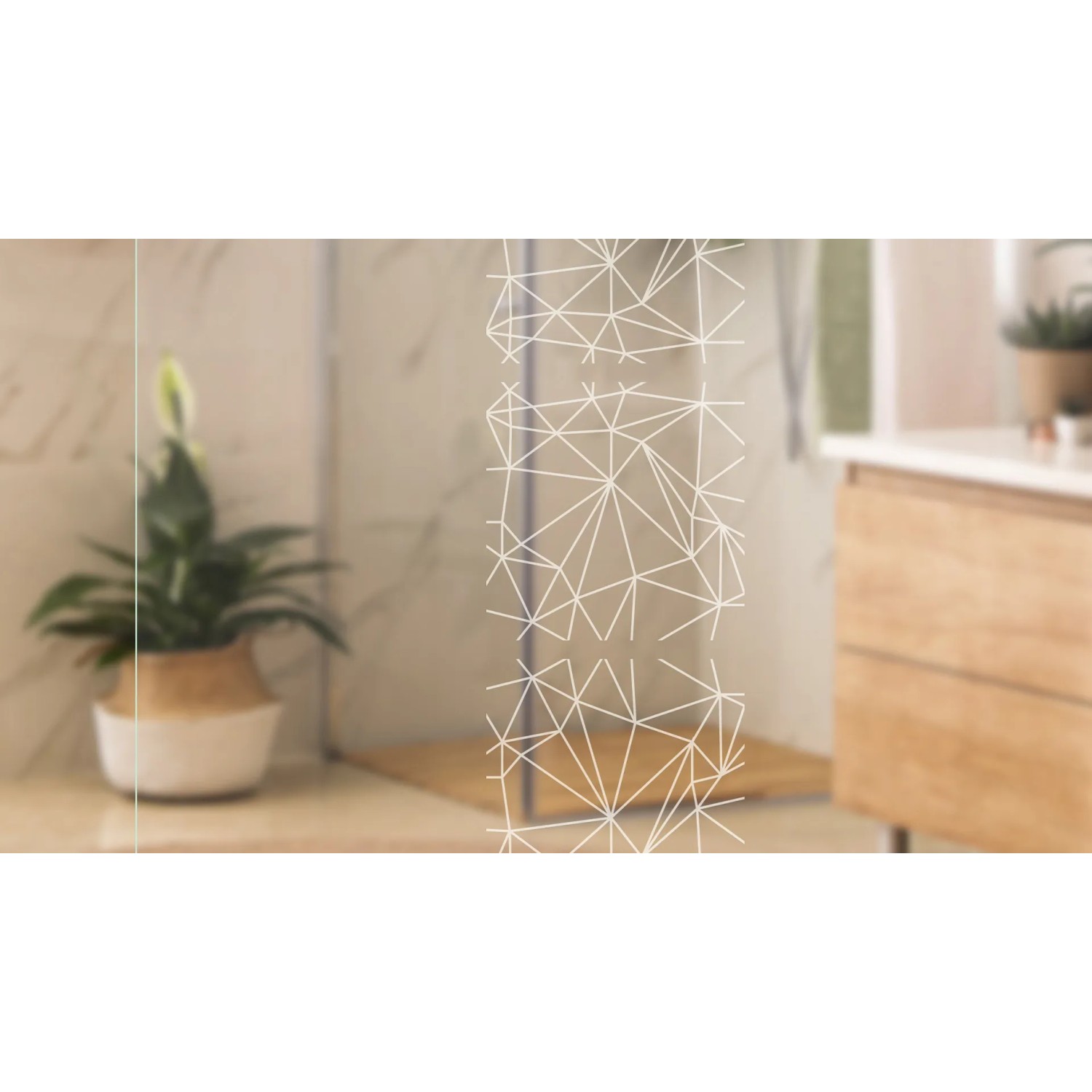 Novadoors Glastür Nova 504_1 mit Motiv, 82,1x201,3 cm, ESG-Glas. Dekorative Drehtür für Innenräume.