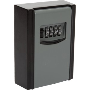Perel Schlüsseltresor zur Wandmontage mit Zahlenschloss, 120x87x40mm.