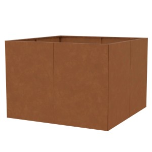 Floraworld Hochbeet Cortenstahl 100 x 100 x 70 cm