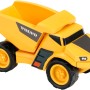 Gelber Volvo Power Kipplaster aus Kunststoff, robustes Spielzeug für Kinder.