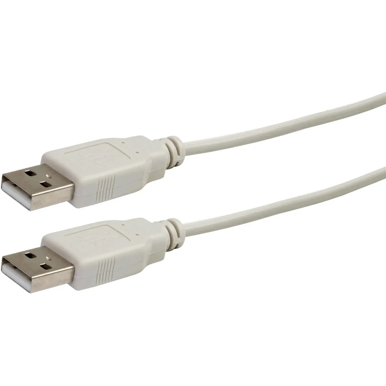 Schwaiger USB 2.0 Kabel, 1,5 m, hellgrau, mit zwei USB-A Steckern für Computer & Multimedia.