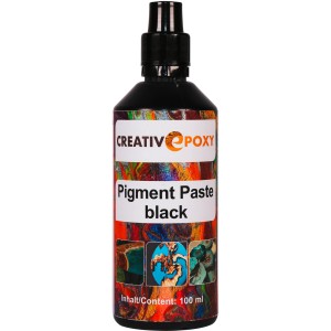Flasche CreativEpoxy Pigment Paste Schwarz, 100ml, für Epoxidharz Abtönung.