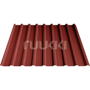 Oxidrote Trapezbleche T20 für Holzbrüder Doppelcarport Ralf, hohe Dachlast.