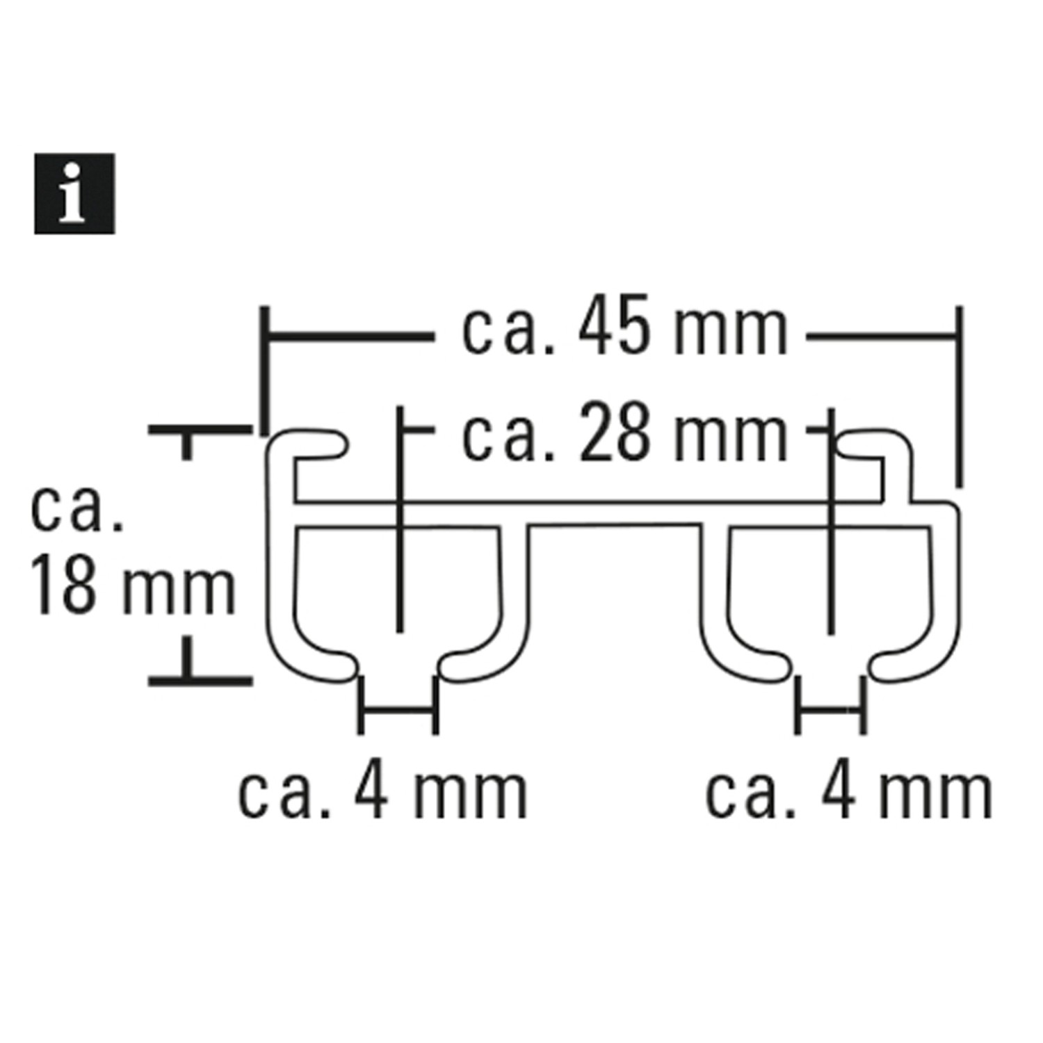 Premium Vorhangschiene Aus Aluminium - Doppelt, Verstellbar 100-600cm, Weiß