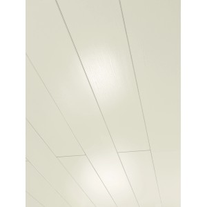 Parador Dekorpaneel Novara, Esche Weiß Glänzend, 125x20 cm. Paneele für Wand- und Deckengestaltung.
