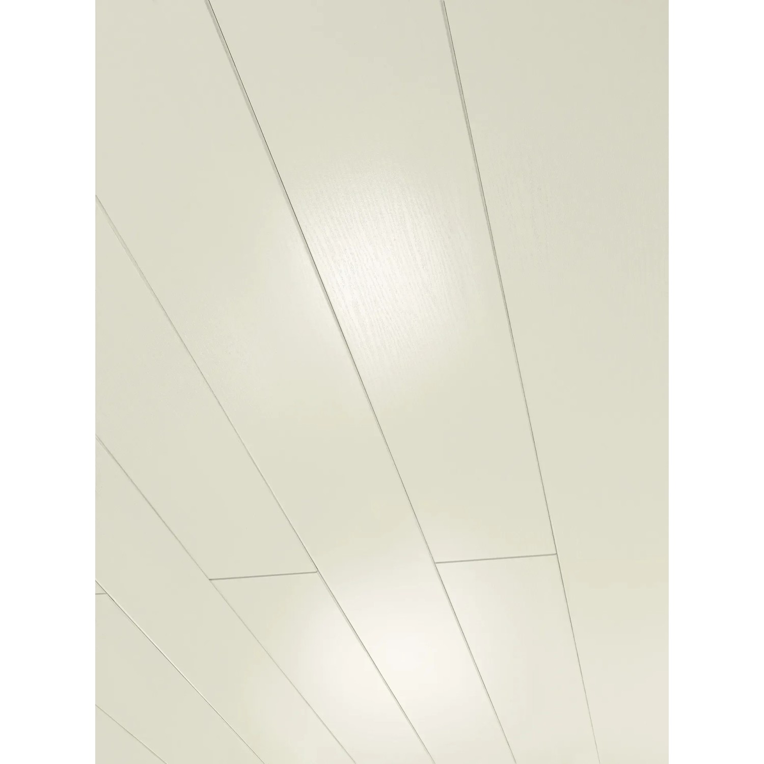 Parador Dekorpaneel Novara, Esche Weiß Glänzend, 125x20 cm. Paneele für Wand- und Deckengestaltung.