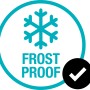 Symbol: Frostsicher. Gardena Bewässerungsbrause ist frostsicher.