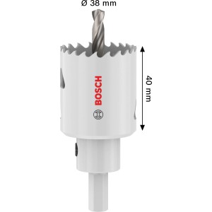 Bosch Lochsäge Multi Material mit Aufsteckhalter Ø 38 mm x 40 mm Weiß