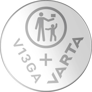 Varta V13GA/LR44 Knopfzelle, 2er-Pack Spezialbatterien für Elektronikgeräte.