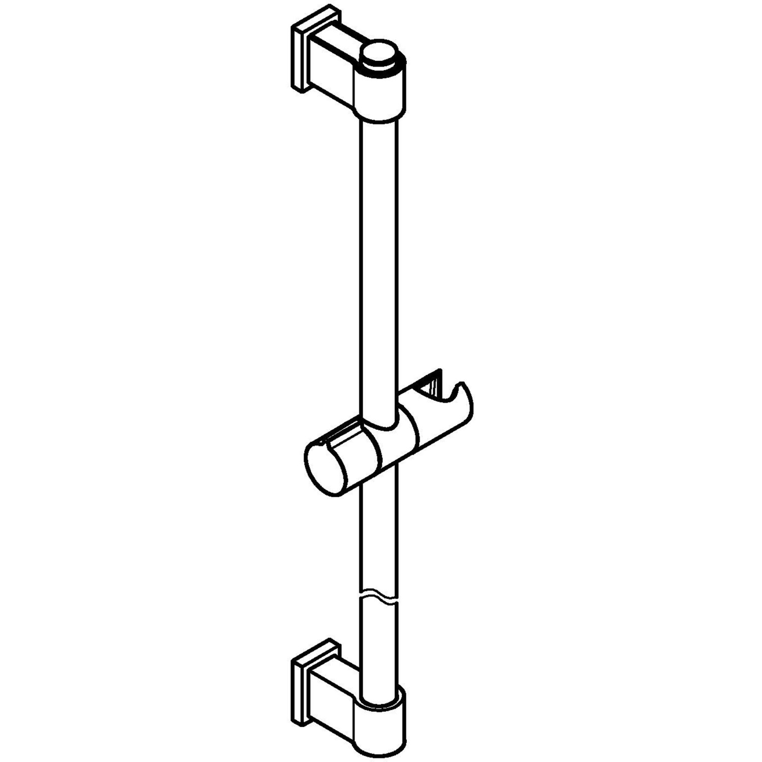 Grohe Quickfix Brausestange Vitalio Universal, 900 mm, mit Halterung.
