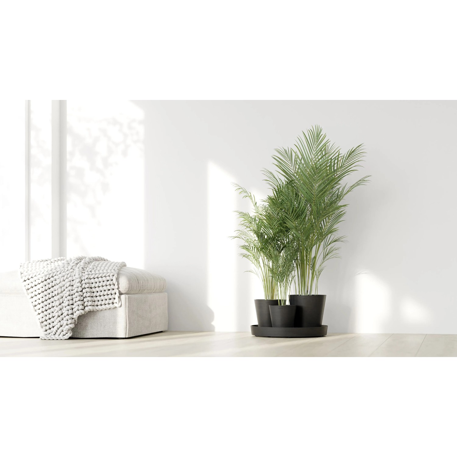 Ecopots Pflanztopf Dubai Dunkelgrau Ø 57 cm / Höhe 30 cm_4