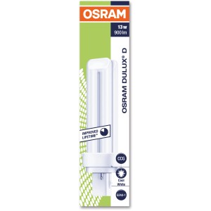 Osram Energiesparlampe G24d-1, 13W, Neutralweiß im Karton.