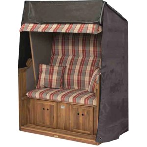 Aerocover Schutzhülle für Strandkorb, anthrazit, atmungsaktiv, wasserabweisend, 160x140x105 cm.