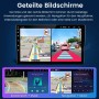 Junsun 9 Zoll Autoradio mit geteiltem Bildschirm: Navigation, Rückfahrkamera und Musik gleichzeitig. Für Ford Focus 2 Autoelektrik.
