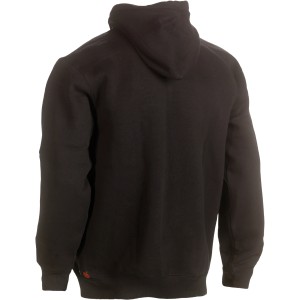Schwarzer Herock Sweater Hesus mit Kapuze, Größe XXXL, Rückansicht. Arbeitskleidung.