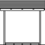 Holzunterstand Paul 1 von Skan Holz, 240x88 cm, Natur, für Kaminholz