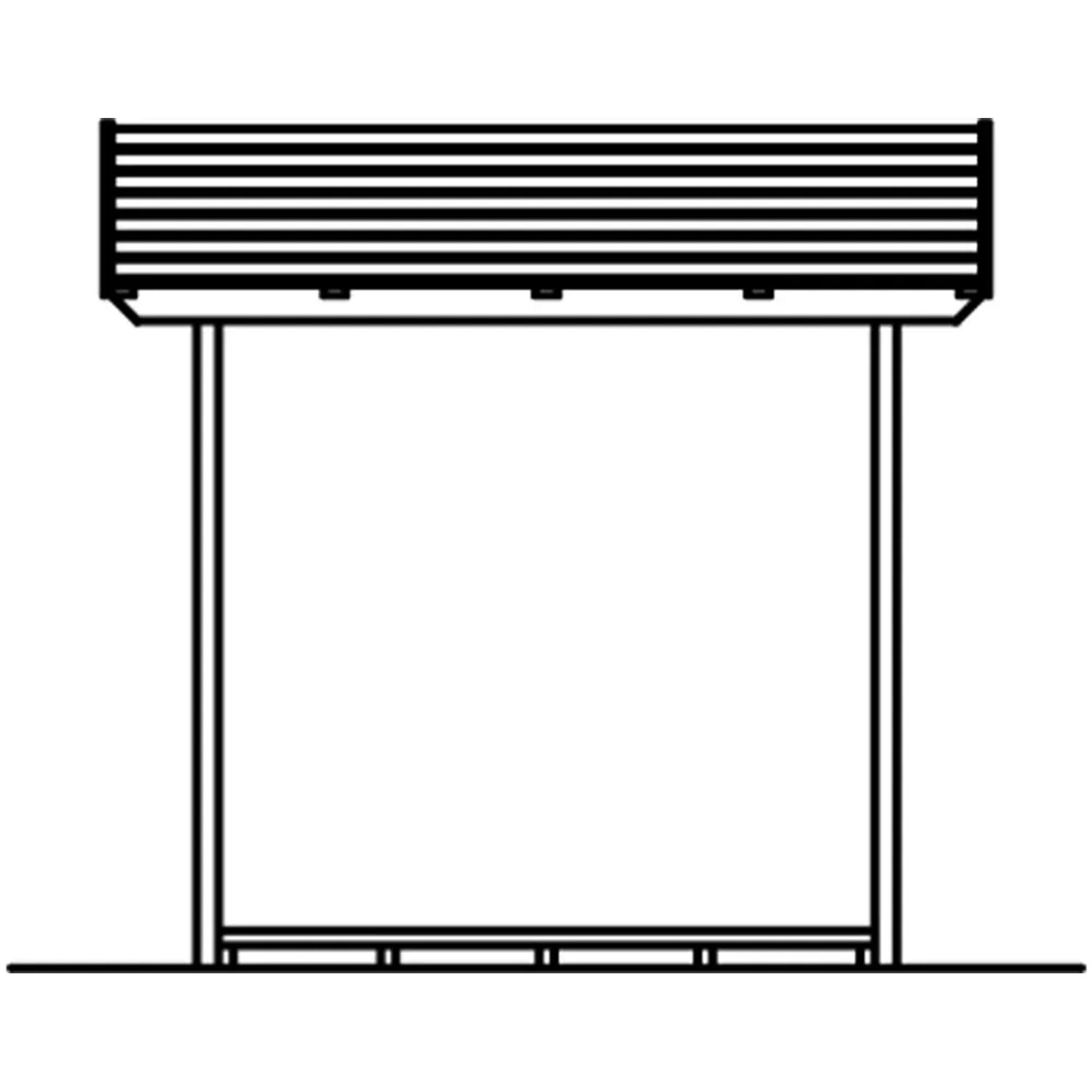 Holzunterstand Paul 1 von Skan Holz, 240x88 cm, Natur, für Kaminholz
