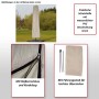 Terracottafarbene Schutzhülle für Ampelschirm bis 4,3m mit Reißverschluss und Kordelzug.
