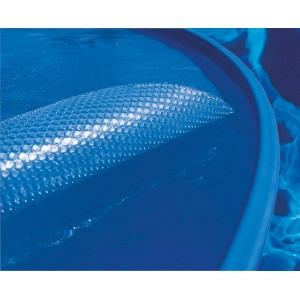 Summer Fun Pool Solarfolie für Rundpool, Ø 350-360 cm, blau. Solarplane zur Wärmespeicherung und Schutz vor Verschmutzung.