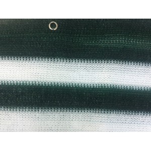 Floracord Balkonsichtschutz, grün-weiß gestreift, mit Öse.