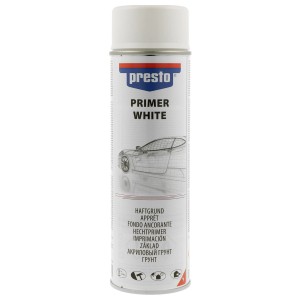 Presto Lackspray Haftgrund Weiß 500ml für Lackreparatur und Karosseriearbeiten.