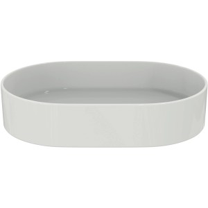 Weißer Ideal Standard Aufsatzwaschtisch Strada II, 60x40 cm, ohne Hahnloch und Überlauf.