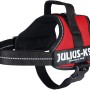 Rotes Julius K-9 Powergeschirr Mini, Größe M (51-67 cm), mit reflektierenden Elementen.