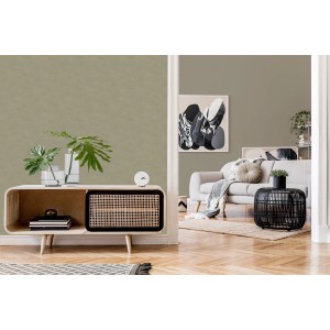 Wohnraum mit Wandfarbe LOOKS by Wolfgang Joop Sandy Taupe, sanfter Taupe-Ton für elegante Atmosphäre.