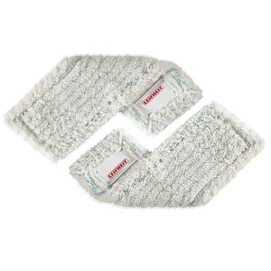 Leifheit Wischbezug-Set Profi XL Bundle Cotton Plus Weiß-Hellgrau 2-teilig