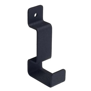Schwarzer FN Acustico Haken (5,4x1,4x2,7cm) zur Befestigung an Akustikpaneelen.